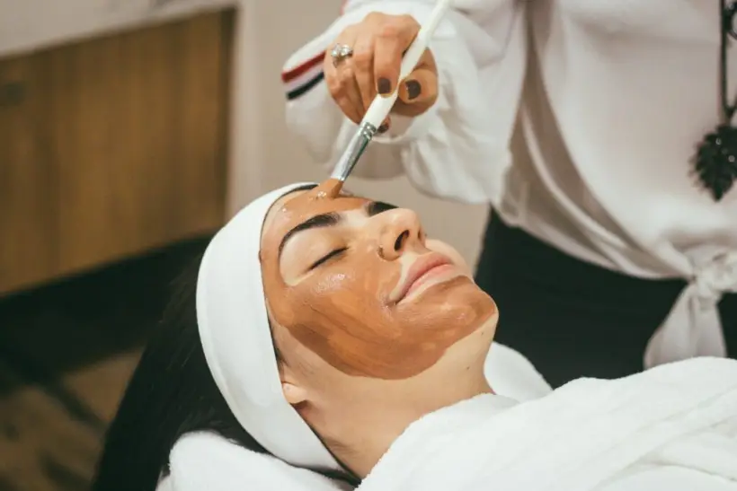 Skin booster facial treatment applied to patient