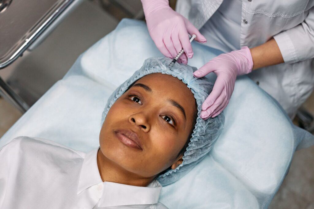 Forehead Botox treatment, Dr. Alaa Zidan clinic, Maldives