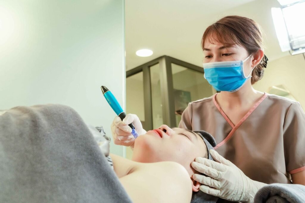Microneedling with Mesotherapy at Dr. Alaa Zidan clinic in Hulhumale, Maldives