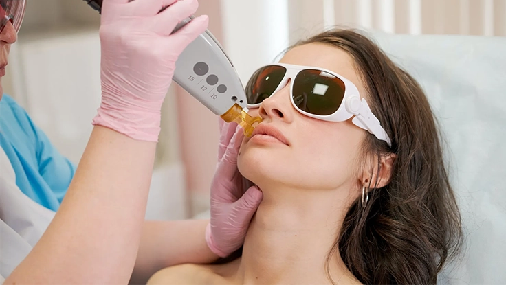 Q-Switched Laser treatment at Dr. Alaa Zidan clinic