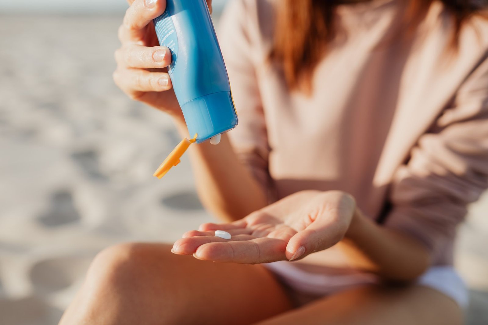 Sun protection at the beach - sun exposure is one factor in how long does forehead Botox last in the Maldives